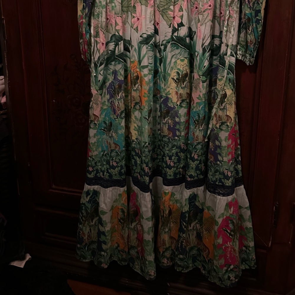 Anthropologiee Elenora Long Sleeve Printed Maxi Dresss - Picture 8 of 8